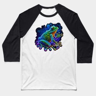 Psychedelic UV Frog Baseball T-Shirt